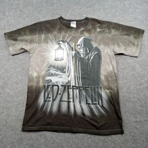 Led Zeppelin Shirt Mens Medium‎ Tie Dye Graphic Band Rock Music Merch Hermit NWT